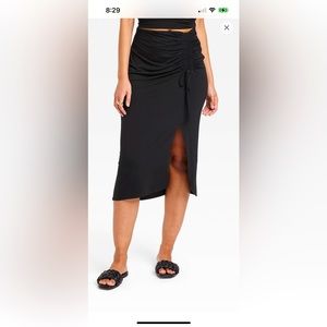 Black MIDI Skirt from Target XL